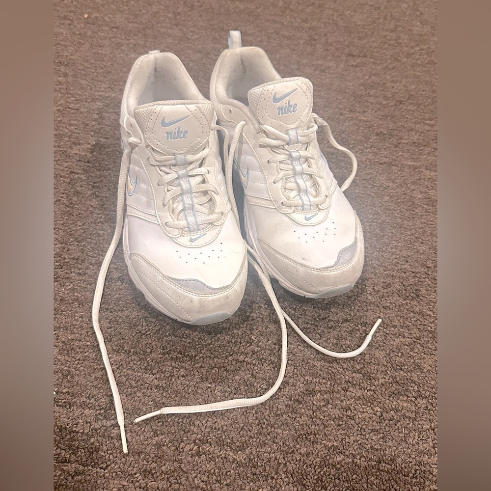 Nike View II Women’s White/ Blue Rolling Rail Walking Shoes 318172-111 Size 8.5